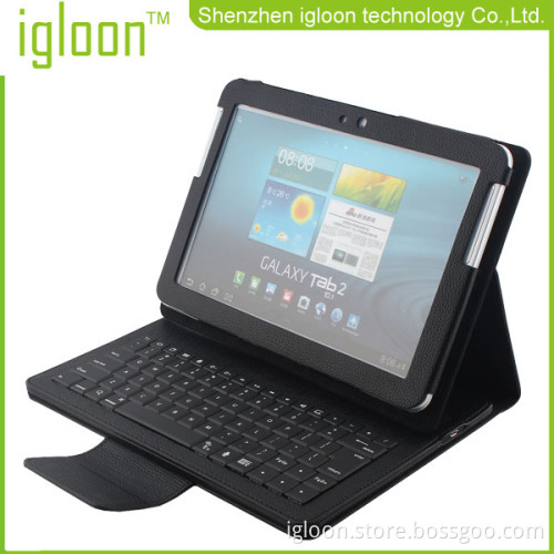 Wholesale Bluetooth Keyboard With Leather Case For Galaxy Tab P7500 & P5100